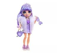 RAINBOW HIGH Creative Crystals Violeta - Muñeca de Moda Violeta de 28 cm con Accesorio de Cristal Make It Kit, Anillo para Ti, Manualidades, Juego de Resina, para Niños Mayores +8 Años, NO Comestible