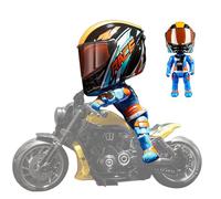 Muñeca De Motocicleta Transformadora - Figuras De Acción De Juguetes Para Niños De 1,97x2,17x4,72 Pulgadas | Figuras Coleccionables Versión 3D Q, Juguete De Transformación De Motociclista Con Articula