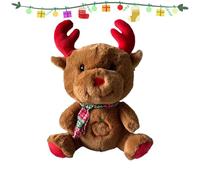 Muñeca de peluche alce - Muñecas musicales de Navidad, alce musical rellenas | Muñeca dormida con respiración suave, dulce canción de cuna para mesitas de noche, habitación infantil y mesitas de noche