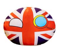 Muñeca de peluche de pelota de campo, juguete de peluche suave de polandball, muñeco de tela de bandera de dibujos animados | Cojín decorativo para el hogar, sofá, dormitorio, felpa, para y niñas