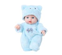 Muñeca de peluche impermeable de 8 pulgadas, cuerpo de silicona suave, juguete caucásico renacido para niñas pequeñas, regalo de empresas interactivas, muñecas de bebé regalo