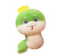 Muñeca de peluche serpiente - Serpiente de peluche mascota, año de la serpiente 2025 | Decoración tradicional del festival de primavera, cojín suave y cómodo para sala de estar, dormitorio