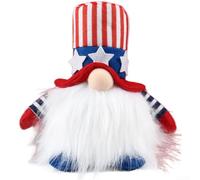 Muñeca de plástico brillante 20cm rojo azul Cap Independence Day (sombrero rojo)