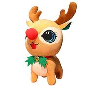 Muñeca de reno de alce,Reno de Navidad relleno Papá Noel Muñeco de Nieve Peluche Muñecas de peluche Muñecas de peluche Decoración de Navidad Juguetes de regalo para niños niñas niños niños niños