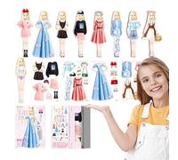Muñeca de ropa magnética - Preschool Learning Paper Muñecas Toys for Girls, Boys, | Creative Finge Play Magnet Game, Educational Puzzle Toy para niños, adolescentes, desarrollo del desarrollo