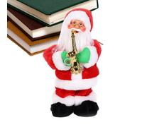 Muñeca de Santa Claus - Mascota de regalo de temporada, estatua alegre barba | Yuletide Display Prop, Artículo de celebración de invierno, Bolsa con miniatura, Visitante nocturno nevado, Regalo Bolsa