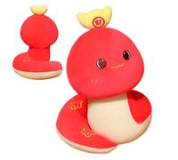 Muñeca De Serpiente De Felpa, Lindo Juguete De Serpiente | Juguete de peluche de serpiente mascota | Felpa roja súper del año 2025 de la serpiente para la decoración del hogar del Festival de Pr