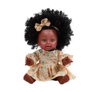 Muñeca De Simulación - Muñecas Realistas Africanas Negras Recién Nacidas | Muñecas Que Parecen Reales | Dol Africano Renacido | 13,8 Pulgadas | Muñeca Bebé De Silicona De Cuerpo Completo Con T