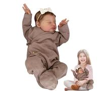 Muñeca dormida renacida, Chica de muñecas recién nacidas dormidas de 19 pulgadas, Cute Girl Dolls Simulation Realistic Soft Reborn Dolls Regalos de cumpleaños Juguete para niñas