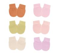 Muñeca Elástica Anti Scratch Mittens Mitts Para Niñas Niños 0-12 Meses Guantes De Algodón Guantes Transpirables Niños Niñas