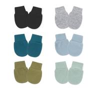 Muñeca Elástica Anti Scratch Mittens Mitts Para Niñas Niños 0-12 Meses Guantes De Algodón Guantes Transpirables Niños Niñas