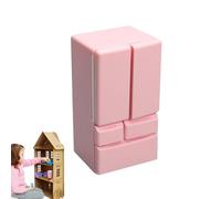 Muñeca - Escala Doce Creativa Doble Puerta, Juguete Cocina Casa Niños Muebles, Cumpleaños Navidad Pascua | Realista Miniatura Modelo Entusiasma Niños Casa Muñecas Juego rol Creativo