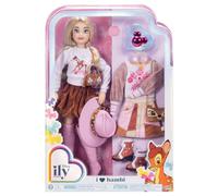 Disney ILY 4 Ever - Muñeca Fashion 30 cm Inspirada en Bambi - Incluye 2 Outfits y Accesorios - hasta 10 Puntos de Articulación