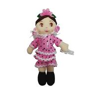 Muñeca Flamenca Sevillana, Bailarina de Danza Española, Rosa, Figura Decorativa, Regalo Turístico 25 cm