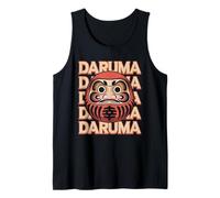 Muñeca Japonesa Daruma Espíritu Zen Cultura Japonesa Kanji Souvenir Camiseta sin Mangas