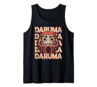 Muñeca Japonesa Daruma Espíritu Zen Cultura Japonesa Kanji Souvenir Camiseta sin Mangas