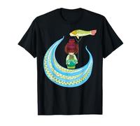 Muñeca japonesa tradicional y bandera de la carpa Kokeshi Camiseta