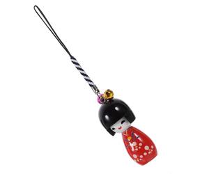 Muñeca Kimono Decoraciones Japonesas Mini Accesorios para Autos Muñeca De Juguete Kimonos Japoneses Pequeña Muñeca Kokeshi Llavero Japonés Geisha Colgante Metal De Las Mujeres