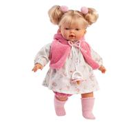 Muñeca Llorens que llora 33 cm - Los Llorones - Roberta Llorona - 33 cm / Cuerpo de tela con extremidades de vinilo