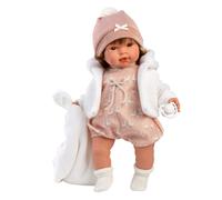 Muñeca Llorens que llora 42 cm - Los Llorones - Carla Llorona con mantita - 42 cm / Cuerpo de tela con extremidades de vinilo