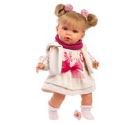 Muñeca Llorens que llora 42 cm - Los Llorones - Julia Llorona - 42 cm / Cuerpo de tela con extremidades de vinilo