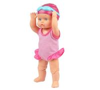 Muñeca : Material ABS Impermeable con articulaciones móviles, Juguete de Viaje con diseño de Puntos a Rayas, tamaño 14x9x33 cm, muñecas de baño Que Funcionan con Pilas | Muñeca de Juego