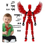 Muñeca móvil multiarticulada,Figura móvil multiarticulada - Juguete de figuras de acción impresas en 3D,Juguete móvil de múltiples articulaciones, juguete de escritorio de estilo mecánico para