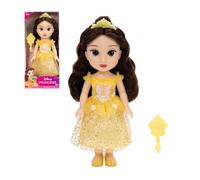 Muñeca My Friend Belle de 40.6cm | Con licencia oficial de Jakks Pacific, falda con estampado holográfico, ojos con purpurina y cepillo temático del personaje