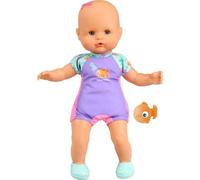 Muñeca Nenuco Mon Premier Bain 35 cm con pez, cuerpo blando y fragrance rosa