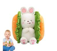 Muñeca para perros de , animal relleno de almohada de lujo,Cartoon Bunny Cuddly Doll relleno - Niños Adultos Duermiendo Compañero de la cama Huggable Ornamento de cama para esposa, novia, hija
