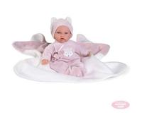 Muñecas Antonio Juan | Petit Blandito con Mantita Zorrito | Cuerpo de Tela 27 cm | Ref. 12439 - Colección 2024