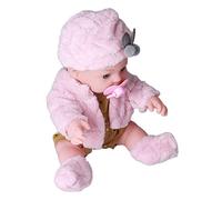 Muñeca Realista de bebé Reborn, Juguete de Cuerpo Suave de 12 Pulgadas para Regalo de Cumpleaños para Niños, Muñeca de Moda Blanca Lavable para Actividades Preescolares (Q12G-003C-026