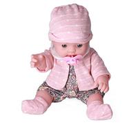 Muñeca realista de bebé renacido de 12 pulgadas, realista, a la moda, lavable, de cuerpo suave, con chupete, para coleccionistas, de cumpleaños para niños pequeños. Q12G 003C 026 (Q12G-002C-026