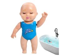 Muñeca Realista Estilo Espalda Y Crol Juguete De Baño para Niños Bañera Piscina 8.5x5x15cm PP Impermeable Flota Suave Lindo para Niñas Niños Hora del Baño Diversión Familiar