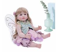 Muñeca realista renacida - Figura de niña realista con diseño de mariposas, juguete para niños, habitación de los niños, dormitorio, sala de estar, decoración de sofá, guardería