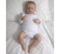 Muñeca Reborn Bebé Realista 50 cm - Cuerpo de Tela Suave y Extremidades de Silicona - Regalo para niños +3 Años