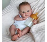 Muñeca Reborn Bebe Reborn Baby Silicona Muñecas para niñas Verdadero muñecos Reales Originales Cuerpo de Vinilo Lavable 18 Pulgadas Parece un bebé de Verdad