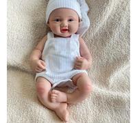 Muñeca Reborn de Silicona de 40 cm/16 Pulgadas: Una niña recién Nacida Realista con la Boca Abierta y una Dulce Sonrisa, Jugar.