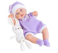 Muñeca Reborn Infantil Juguete Lavable De 30 Cm Con Conejo Y Cuerpo
