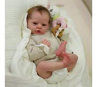 Muñeca Reborn Muñecas de bebé de 19 Pulgadas Hechos a Mano con Cuerpo de Tela Suave Realista Muñecas Originales Recién Nacidas Ojos Azules Niña Real Life Baby Dolls