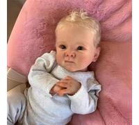 Muñeca Reborn Muñecas de bebé de 20 Pulgadas Hechos a Mano con Cuerpo de Tela Suave Realista Muñecas Recién Nacidas Ojos Azules Niña Real Life Baby Dolls