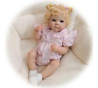 Muñeca Reborn Niña 45cm Realista Muñeco Bebé Reborn Recién Nacida Vinilo Silicona Cuerpo Completo Anatómicamente Correcta Baby Doll para 3+ años Niños