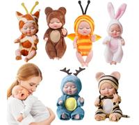 Muñeca recién Nacida renacida de 6 Piezas - Juguete de muñecas renacidas, Juguete Realista para recién Nacidos | muñecas renacidas, Juguete cómodo Ultra para Banquetes de Bodas, Regalos de