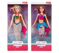 Muñeca sirena con accesorios - Muñeca colorida para niños