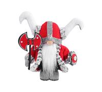 Muñeca vikinga de , muñeca vikinga para niños - Muñeco de de peluche de caballero vikingo | Hacha de sujeción y escudo con capa, decoración de guerrero sueco medieval en miniatura para decoraciones de