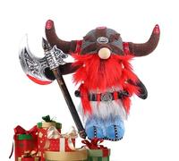 Muñeca vikinga para niños, vikingo - Muñeco de de peluche de caballero vikingo | Hacha de sujeción y escudo con capa, decoración de guerrero sueco medieval en miniatura para decoraciones de mesa con e