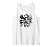 Muñeca vudú Divertida con Texto en inglés «I've Been Thinking About You» Camiseta sin Mangas