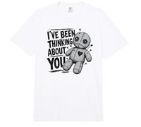 Muñeca vudú Divertida con Texto en inglés «I've Been Thinking About You» Comfort Colors Adult Heavyweight T-Shirt