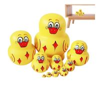 Muñecas Anidadas Infantiles | de Apilamiento de Madera con Diseño de Animales | Muñecas Matrioshkas Rusas Tradicionales | para Niños Niñas Padres Educadores Salón Dormitorio Habitación