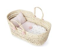 Muñecas Antonio Juan - Capazo de Palma de Flores y Vichy (Grande)